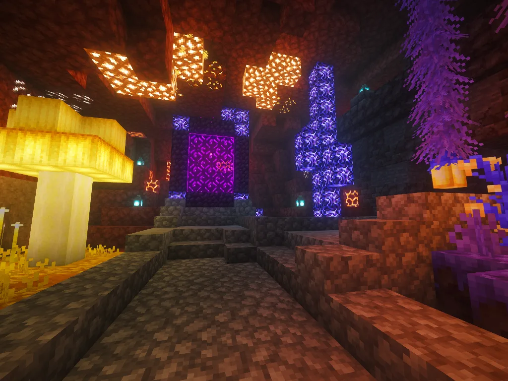 The Nether Portal build by zChromatic